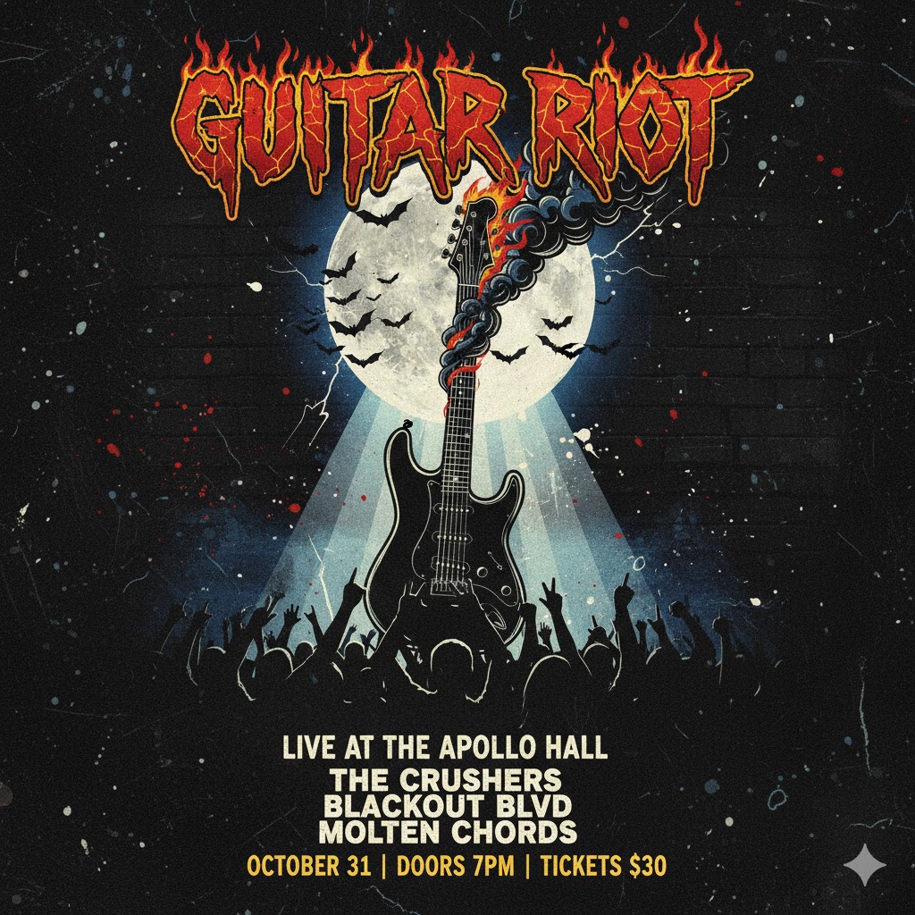 Afiche del Concierto de Rock